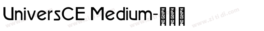 UniversCE Medium字体转换